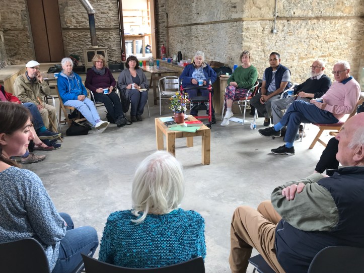 Friends gathered at the Quiet Day