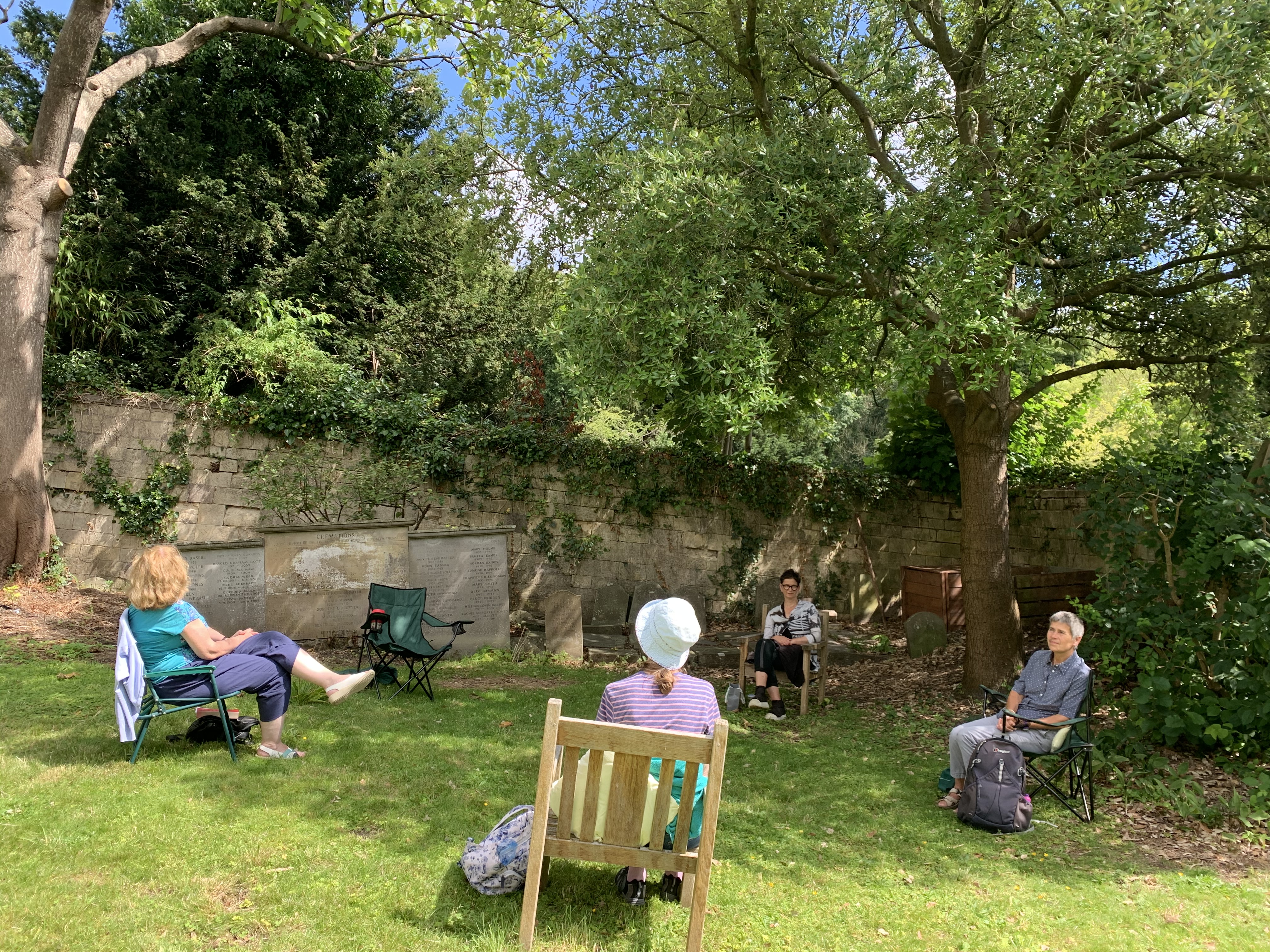 sitting in the Burial Ground